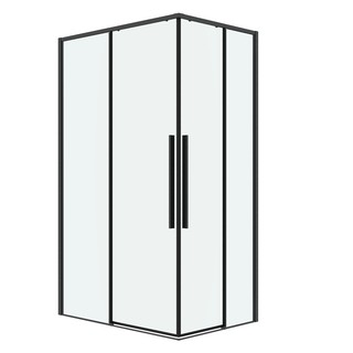 Душевое ограждение Grossman Galaxy 1/2.K33.01.10.42.00-1/2.K33.01.80.42.00 (100х80х195) раздвижная,графит сатин,стекло прозрачное,2 места
