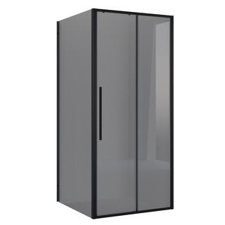 Душевое ограждение Niagara Nova NG-85-11TB-TB80-34 (110х80х195) прямоугольник,черный матовый,дверь раздвижная,стекло тонированное,2 места