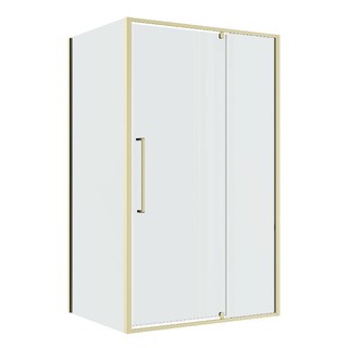 Душевое ограждение Niagara Nova NG-45-12ASG-A100SG-34 (120х100х195) прямоугольник,распашная,золото сатин,стекло прозрачное,2 места