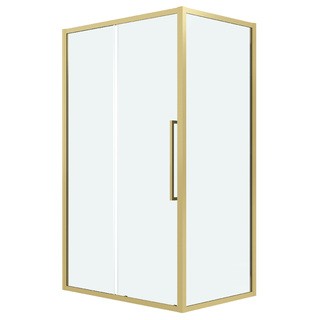 Душевое ограждение Grossman Cosmo 100.K33.02.120.32.00-200.K33.02.100.32.00 (120х100х195) раздвижная,золото сатин,стекло прозрачное,2 места