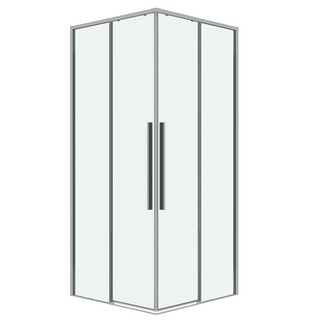 Душевое ограждение Grossman Galaxy 300.K33.01.8080.10.00 (80х80х195) квадрат,раздвижная,хром,стекло прозрачное, 1 место