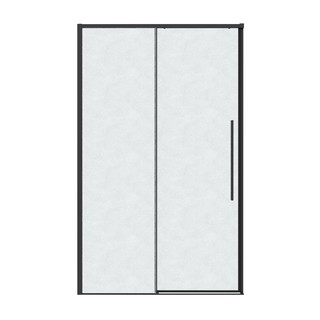 Дверь в нишу Grossman Galaxy 100.K33.01.100.21.02 (100х195) раздвижная(левая),черный матовый,стекло шиншилла,1 место