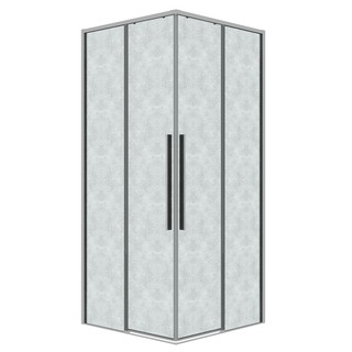 Душевое ограждение Grossman Galaxy 300.K33.01.9090.10.02 (90х90х195) квадрат,раздвижная,хром,стекло шиншилла, 1 место