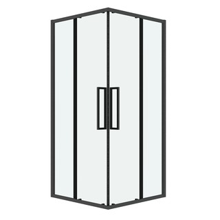 Душевое ограждение Grossman Cosmo 300.K33.02.8080.42.00 (80х80х195) квадрат,раздвижная,графит сатин,стекло прозрачное, 1 место