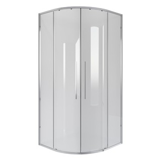 Душевое ограждение Niagara Nova NG-6626-34 (90х90х195) четверть круга,хром,двери раздвижные,стекло прозрачное,1 место