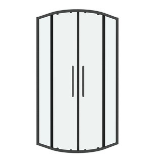 Душевое ограждение Grossman Cosmo 301.K33.02.1010.42.00 (100х100х195) четверть круга,раздвижная,графит сатин,стекло прозрачное, 1 место