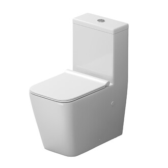 Унитаз напольный Grossman Classic GR-4486SQ-K44 (640х360х800) безободковый,белый,моноблок с тонкой крышкой,микролифт,смыв торнадо,1 мест