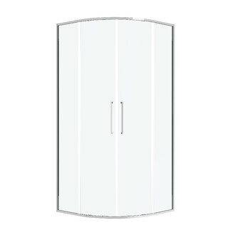 Душевое ограждение Niagara Nova NG-6637-90 (90х90х195) четверть круга,хром,двери раздвижные,стекло прозрачное,1 место