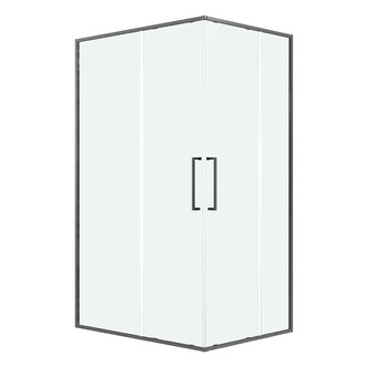 Душевое ограждение Niagara Nova NG-6336-1290GR (120х90х195) прямоугольник,графит,двери раздвижные,стекло прозрачное,1 место