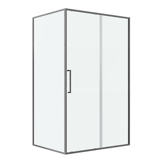 Душевое ограждение Niagara Nova NG-38-11AGR-A90GR-46 (110х90х195) прямоугольная,раздвижная,графит сатин,стекло прозрачное,2 места