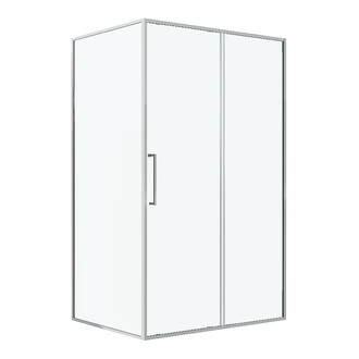 Душевое ограждение Niagara Nova NG-68-12A-A80-46 (120х80х195) прямоугольная,раздвижная,хром,стекло прозрачное,2 места