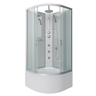 Душевая кабина Niagara Classic NG-2307-14BKTG (80х80х210) высокий поддон(40см),стекло матовое,4 места