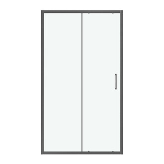 Дверь в нишу Niagara Nova NG-32-11AGR-14 (110х195) графит матовый,дверь раздвижная,стекло прозрачное,1 место