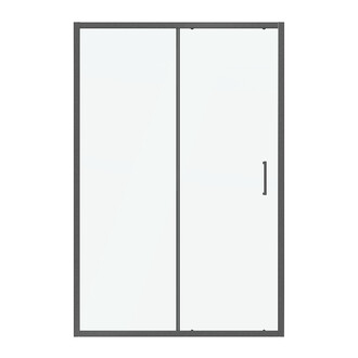 Дверь в нишу Niagara Nova NG-32-13AGR-14 (130х195) графит матовый,дверь раздвижная,стекло прозрачное,1 место