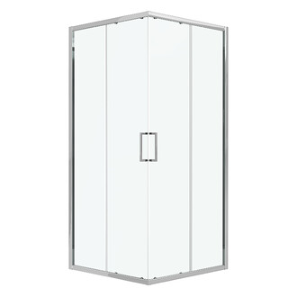 Душевое ограждение Niagara Nova NG-6608-14 (90х90х195) квадрат, хром,двери раздвижные,стекло прозрачное,1 место