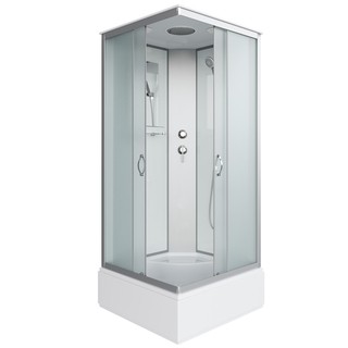 Душевая кабина Niagara Classic NG-1108-14 (90х90х215) средний поддон(26см),стекло матовое,4 места с полкой