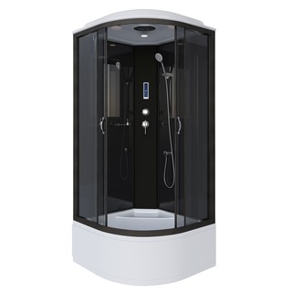 Душевая кабина Niagara Classic NG-6508-14P (90х90х215) высокий поддон(40см),черный,стекло тонированное,4 места