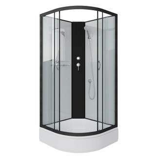 Душевая кабина Niagara Classic NG-6702-14BK (100х100х200) средний поддон(26см),черный,стекло прозрачное,4 места