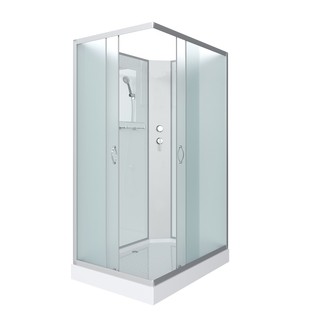 Душевая кабина Niagara Classic NG-43295-14QBK (120х90х200)низкий поддон(13см),стекло матовое,3 места