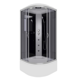 Душевая кабина Niagara Classic NG-2508-14G (90х90х215) высокий поддон(40см),стекло тонированное,4 места
