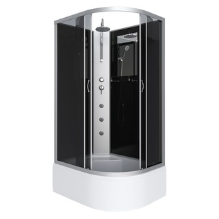Душевая кабина Niagara Classic NG-2510-14LBKTG (120х80х210) высокий поддон(40см),стекло тонированное,4 места