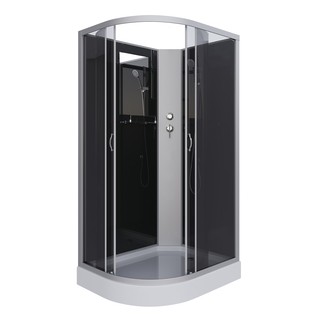 Душевая кабина Niagara Classic NG-3512-14RBK (120х80х200) низкий поддон(13см),стекло тонированное,3 места